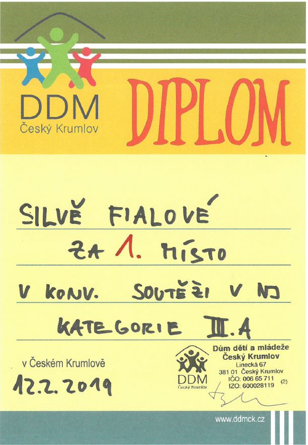 diplom Nj okresní kolo